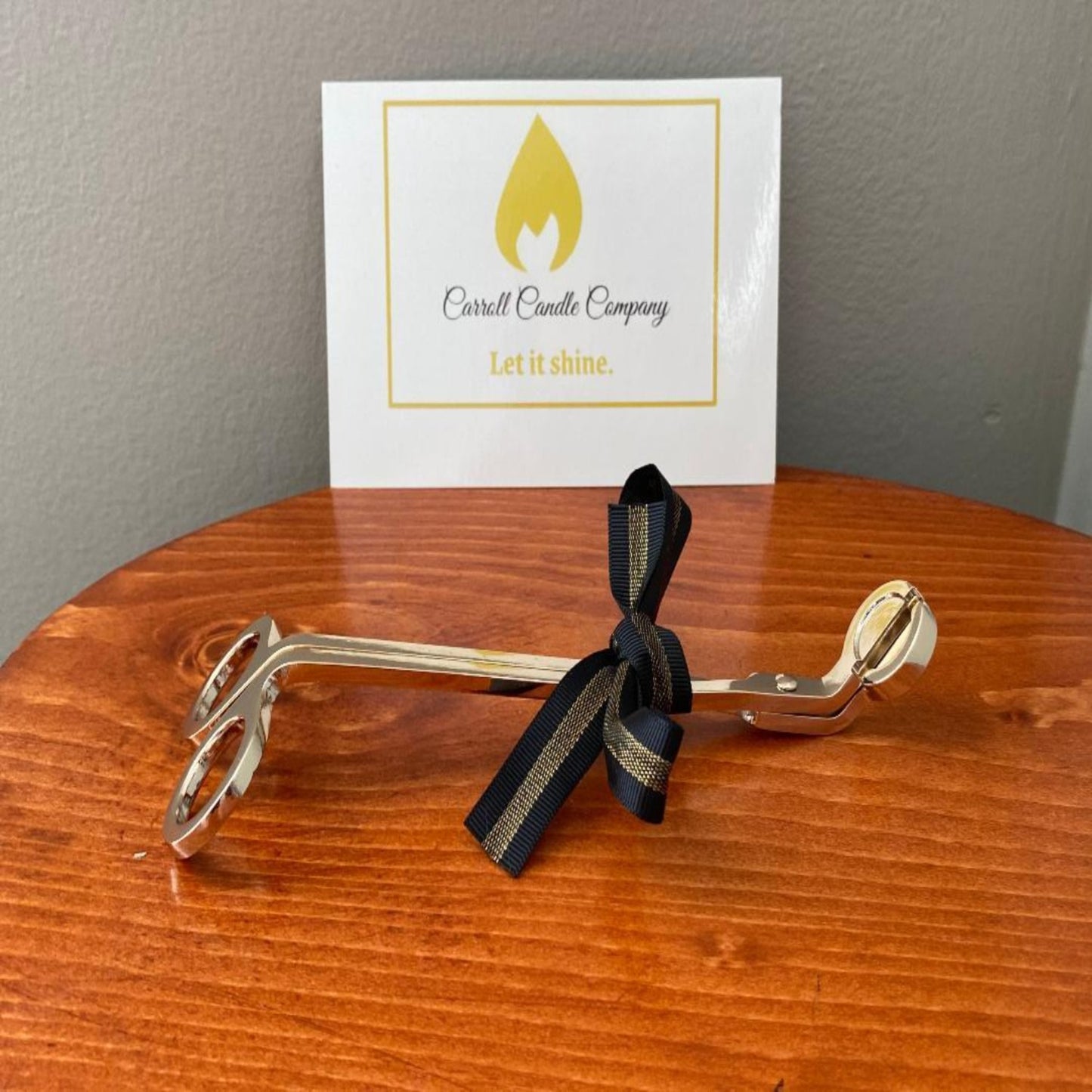 Gold Wick Trimmer with Company Logo